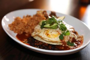 Huevos Rancheros, a popular dish during brunch service at Casa